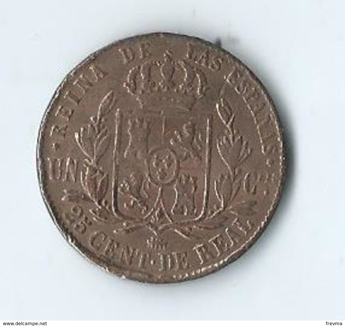 Espagne Isabelle II 25 Centimos 1862 Ségovie - Provincial Currencies