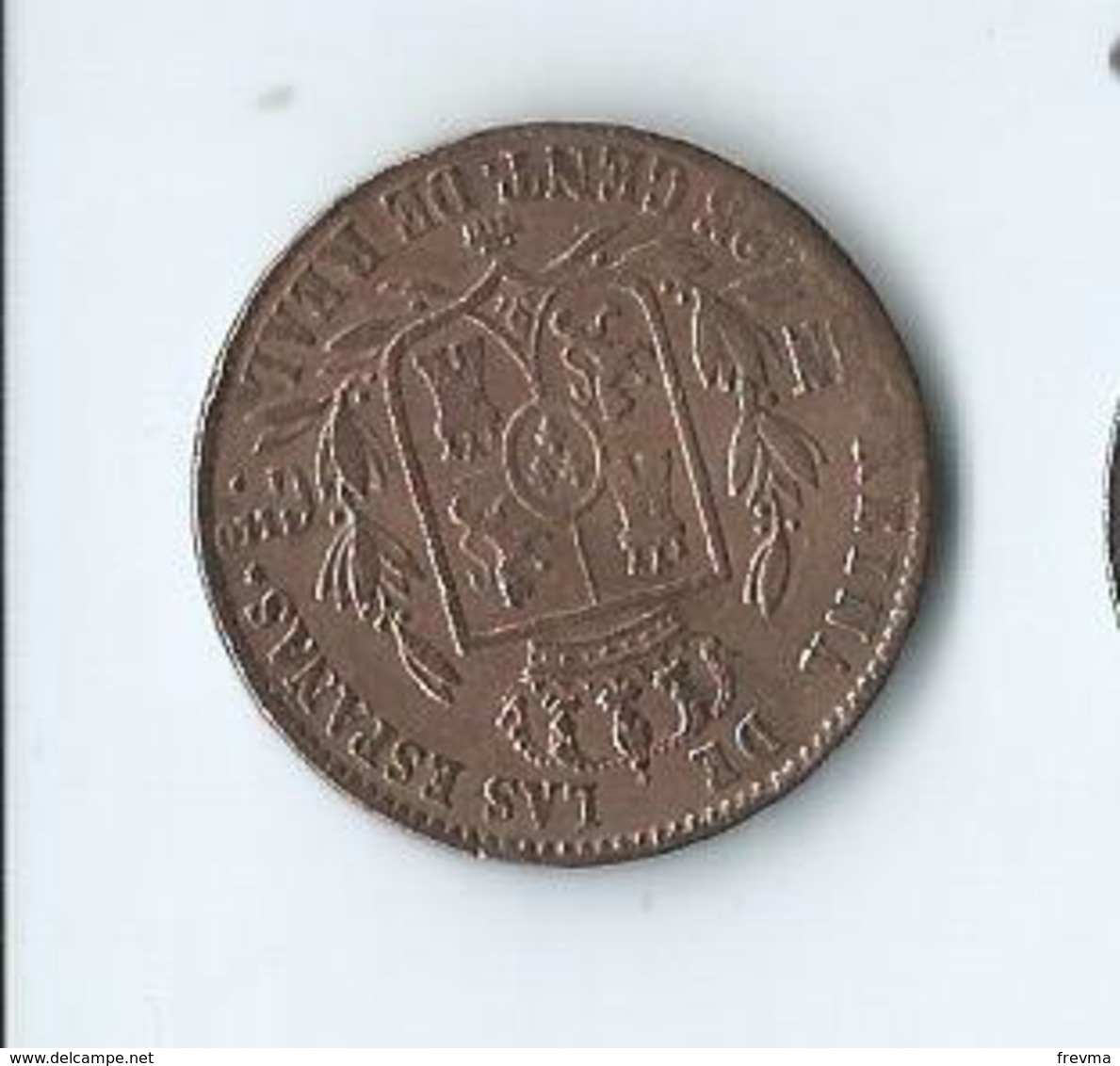 Espagne Isabelle II 25 Centimos 1858 Ségovie - Monnaies Provinciales