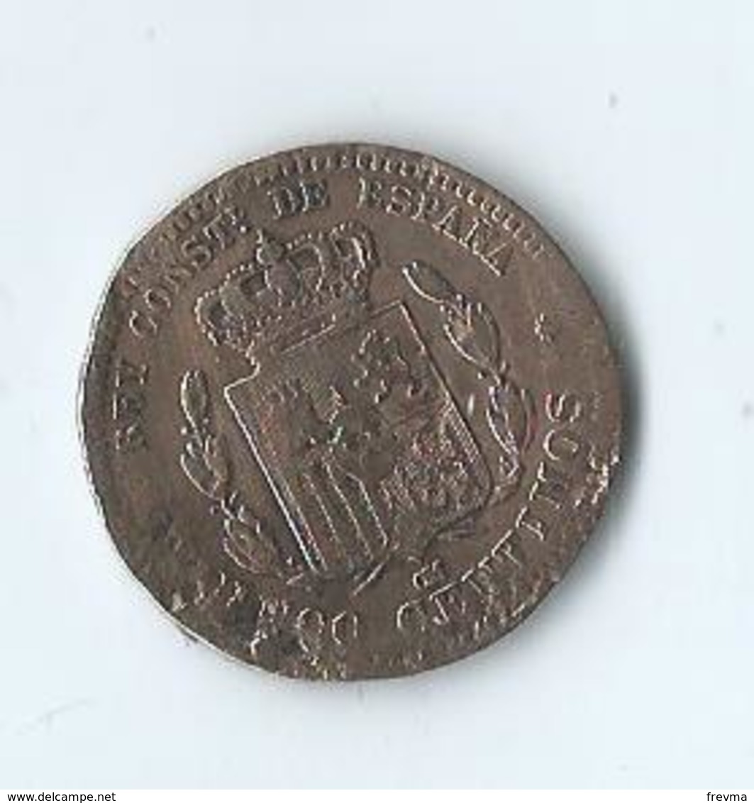 Alfonso Cinco Centimos 1877 - Monnaies Provinciales