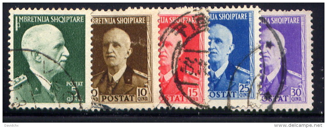 ALBANIA, NO.'S 313-317 - Albania