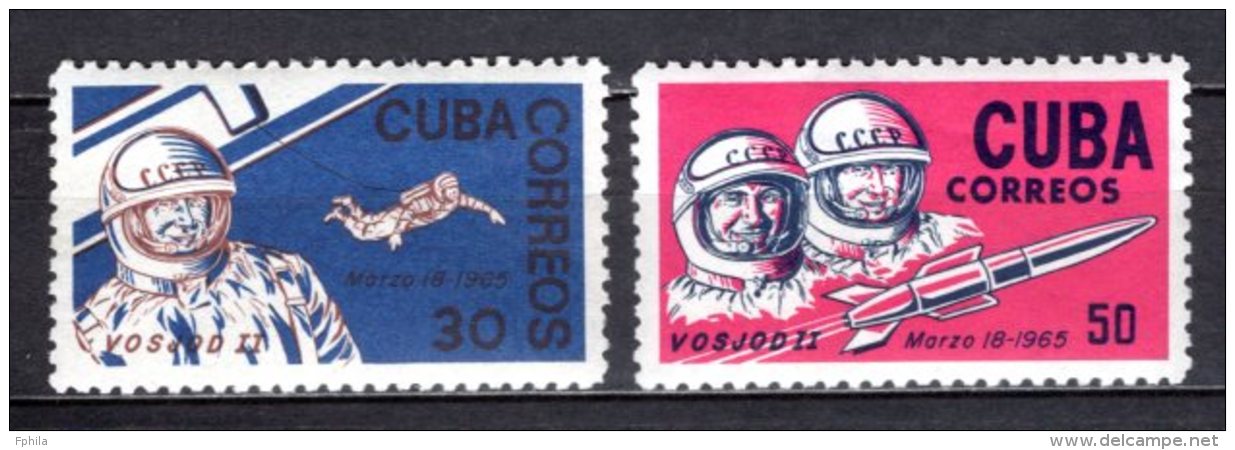 1965 CUBA WOSCHOD MICHEL: 1008-1009 MNH ** - Nuevos