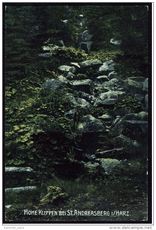 St. Andreasberg / Harz  -  Hohe Klippen  -  Ansichtskarte Ca. 1915    (5785) - St. Andreasberg