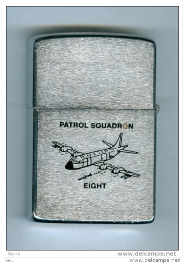 ZIPPO - U.S.S. PATROL SQUADRON, EIGHT - PATRON 8   (double Marquages) - Réf, 89 - Zippo