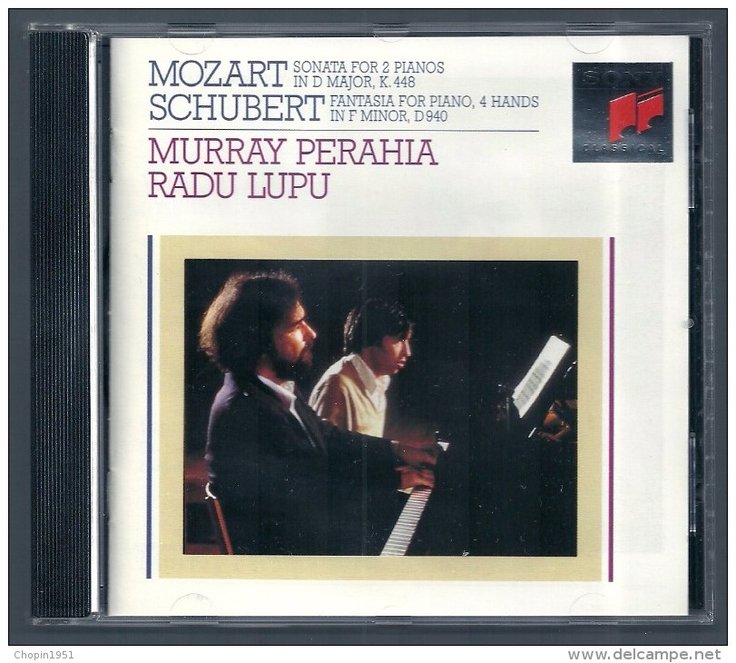 CD PIANO -  MOZART - SCHUBERT - MURRAY PERAHIA Et RADU LUPU, Piano - Klassik