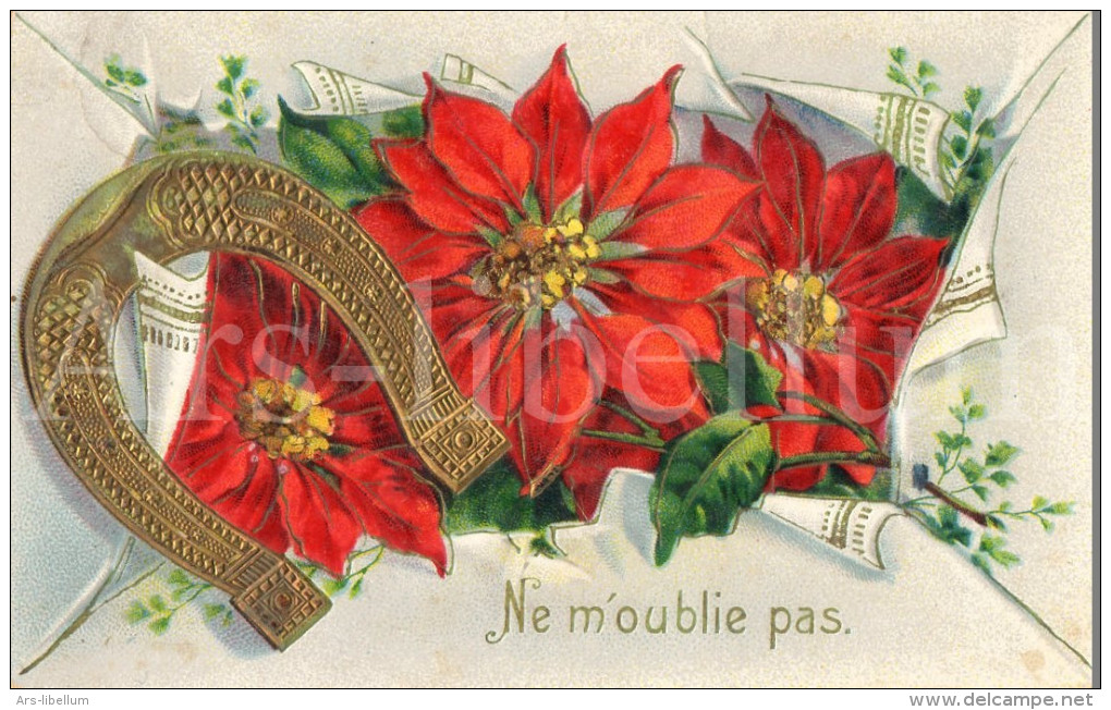 Postcard / CP / Postkaart / RELIEF / Fleurs / Flowers / Ne M'oublie Pas / Ed. SB No 7051 / 1913 / Horseshoe - Autres & Non Classés