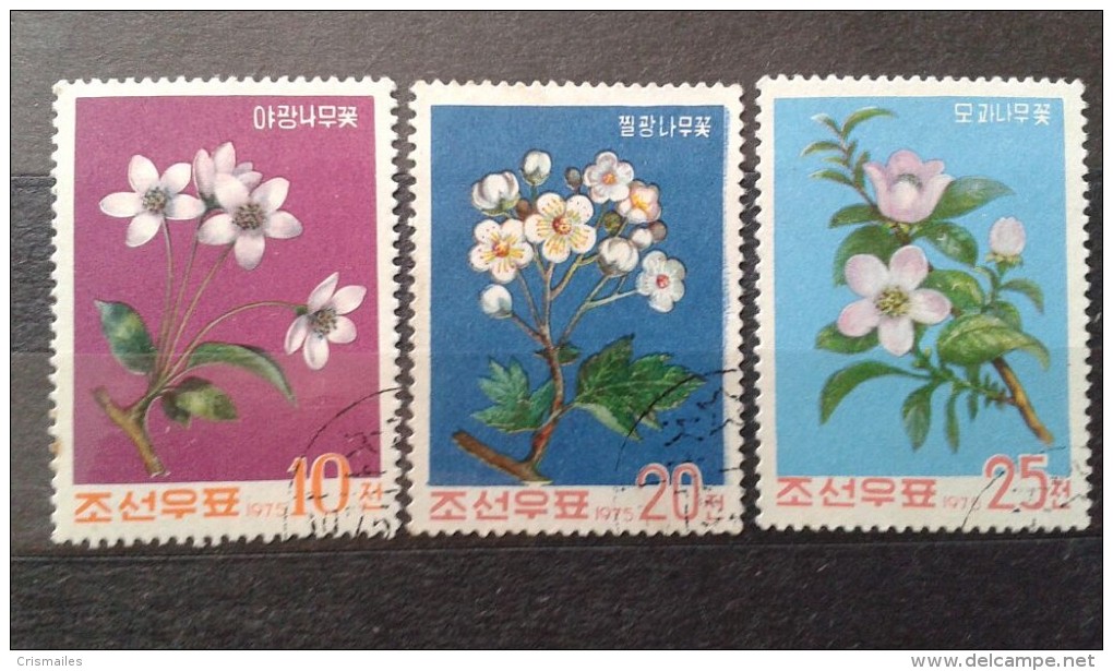 LOT 3 X People´s Republic Of China - 1975 Flowers Cancelled - Oblitérés