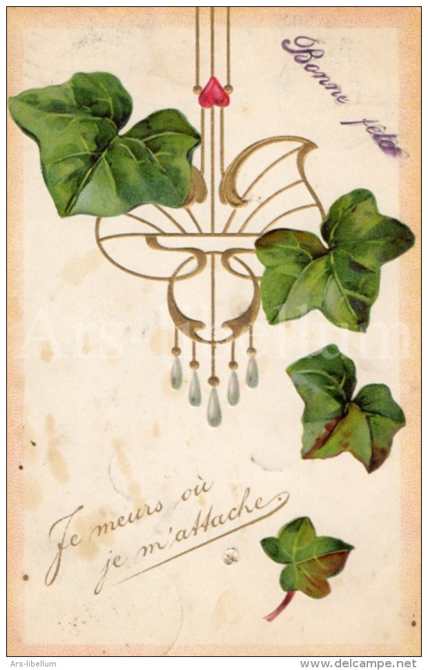 Postcard / CP / Postkaart / RELIEF / Fleurs / Flowers / Art Nouveau / Belle Epoque / Ed. P F B No 5689 / 1906 - Altri & Non Classificati