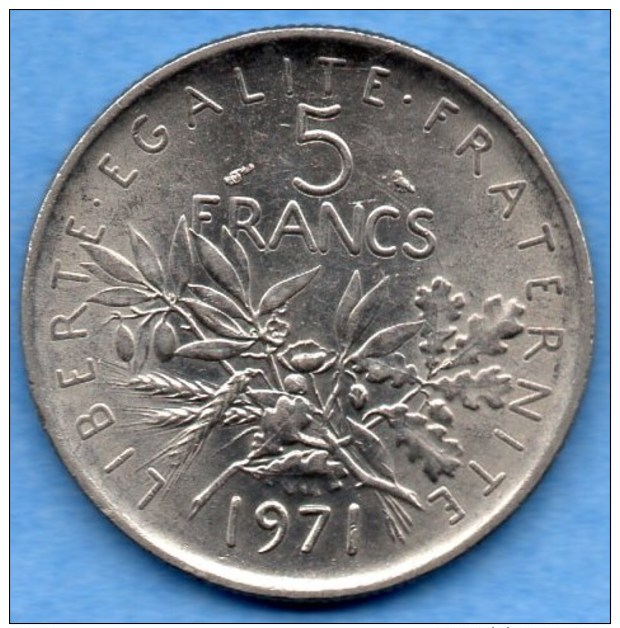 V/ FRANCE  5 FRANCS  Semeuse 1971 - Autres & Non Classés