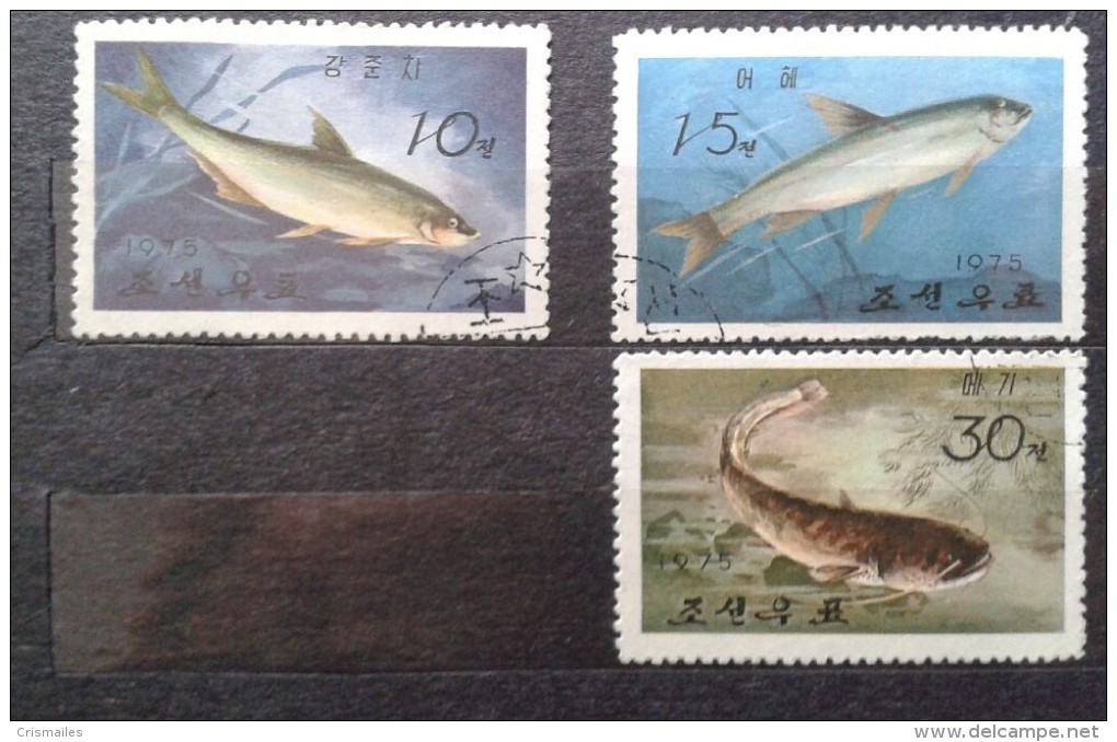 LOT 3 X People´s Republic Of China - 1975, Fish, Cancelled - Gebraucht