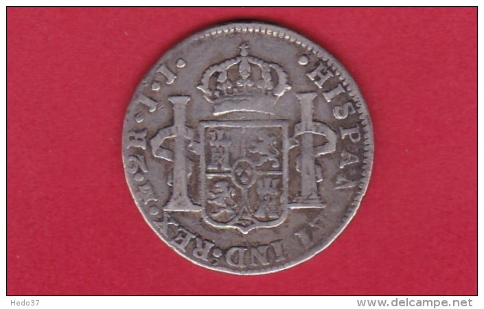 Mexique 2 Réales 1814 - Argent - Mexique