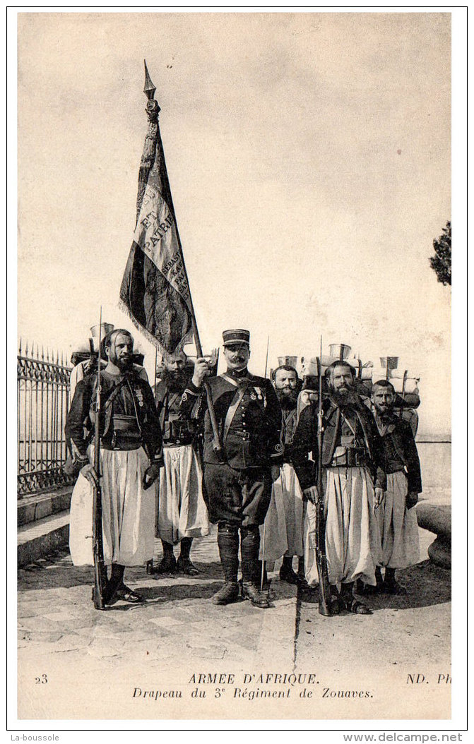 MILITARIA - Drapeau Du 3eme Régiment De Zouaves - Régiments