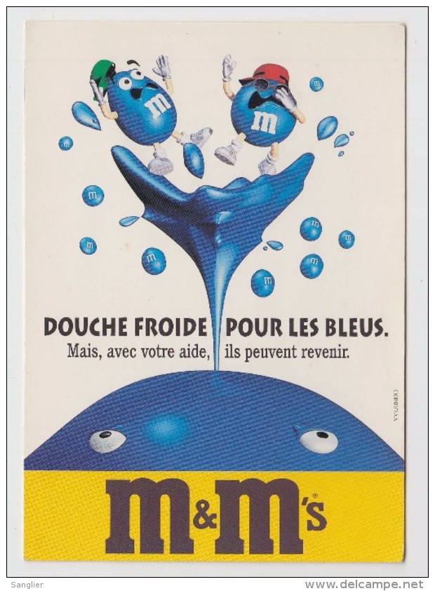 M &  M'S - DOUCHE FROIDE POUR LES BLEUX - Pubblicitari