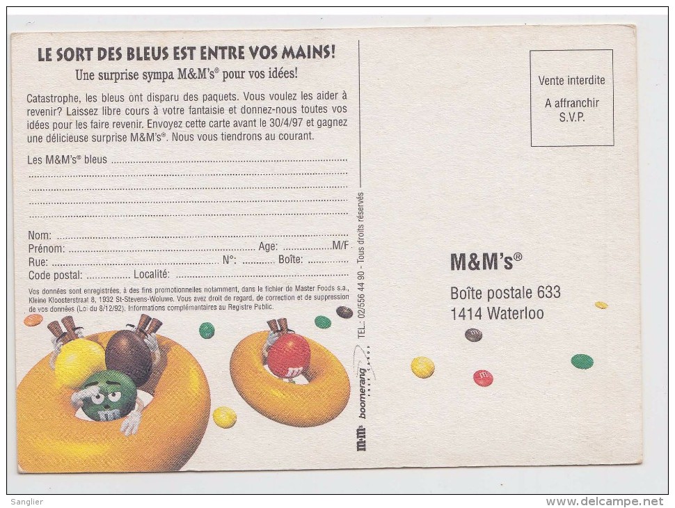 M &  M'S - DOUCHE FROIDE POUR LES BLEUX - Publicité