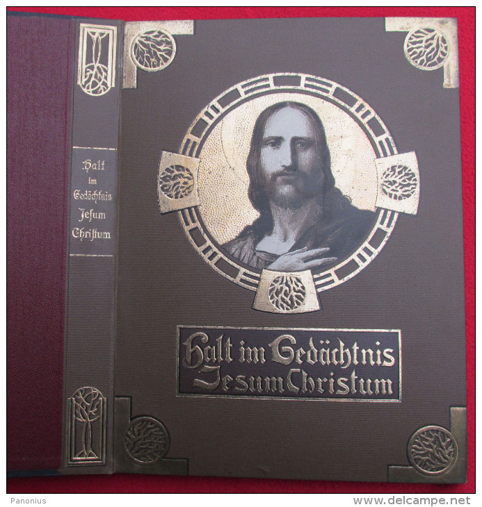 RELIGION / CHRISTIANITY - HOLD IN MEMORY JESUS CHRIST, Stuttgart, 1909. Year - Christentum