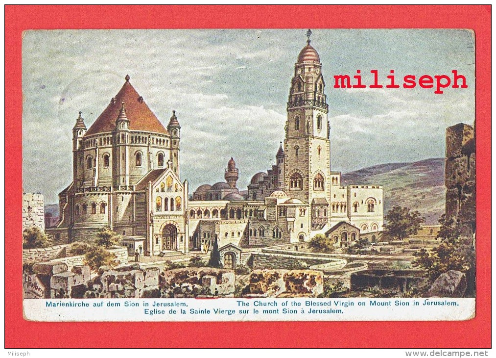 JERUSALEM - Eglise De La Sainte Vierge Sur Le Mont Sion - 1909 - De Epfig ( Alsace Occupée ) Vers Rêves -   (4204) - Pakistan