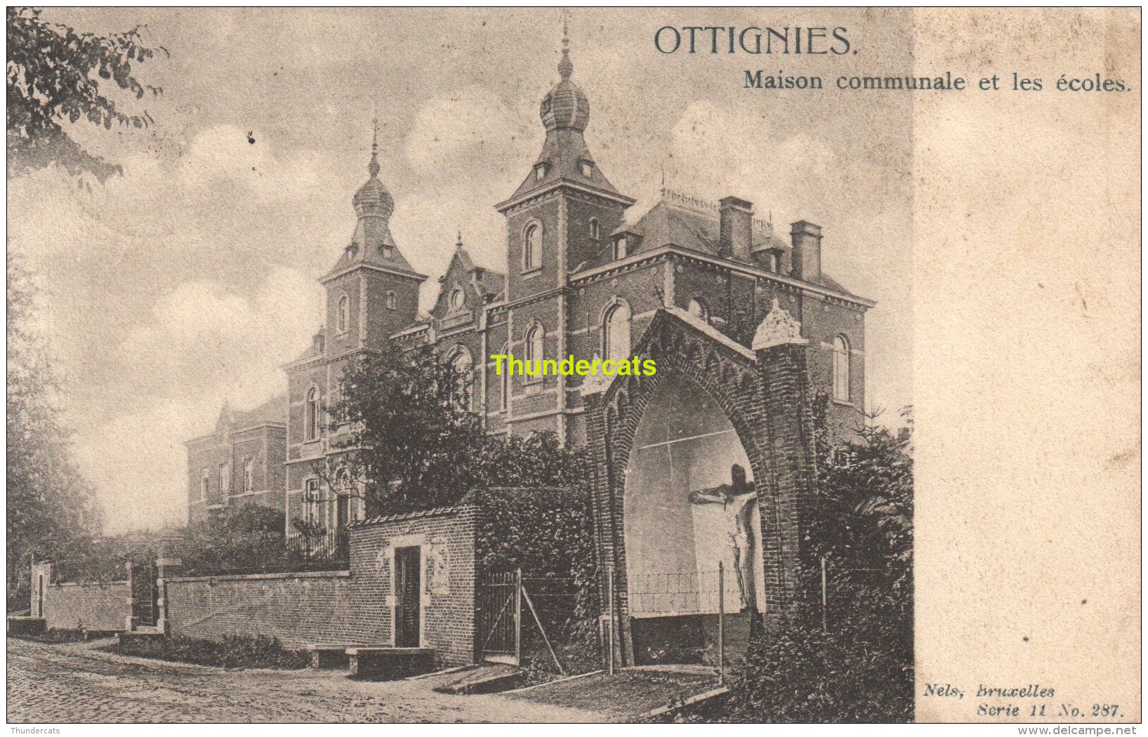 CPA OTTIGNIES MAISON COMMUNALE ET LES ECOLES - Ottignies-Louvain-la-Neuve