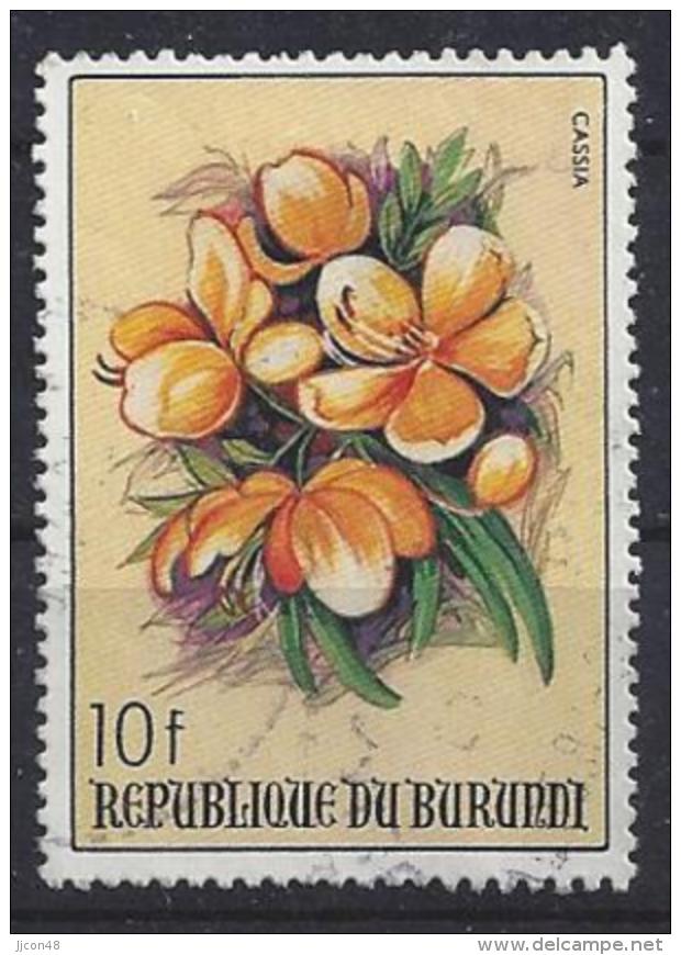 Burundi 1986 Flowers 10f (o) - Usados