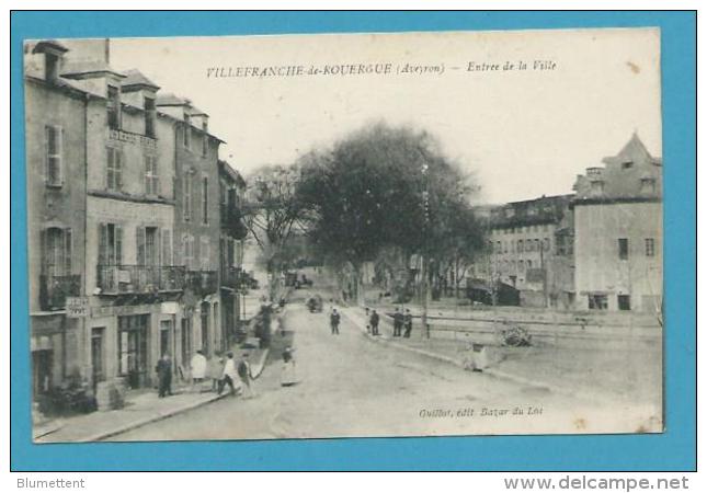 CPA Entrée De La Ville VILLEFRANCHE DE ROUERGUE 12 - Villefranche De Rouergue