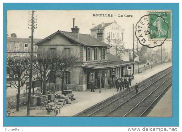 CPA Chemin De Fer La Gare HOUILLES 78 - Houilles