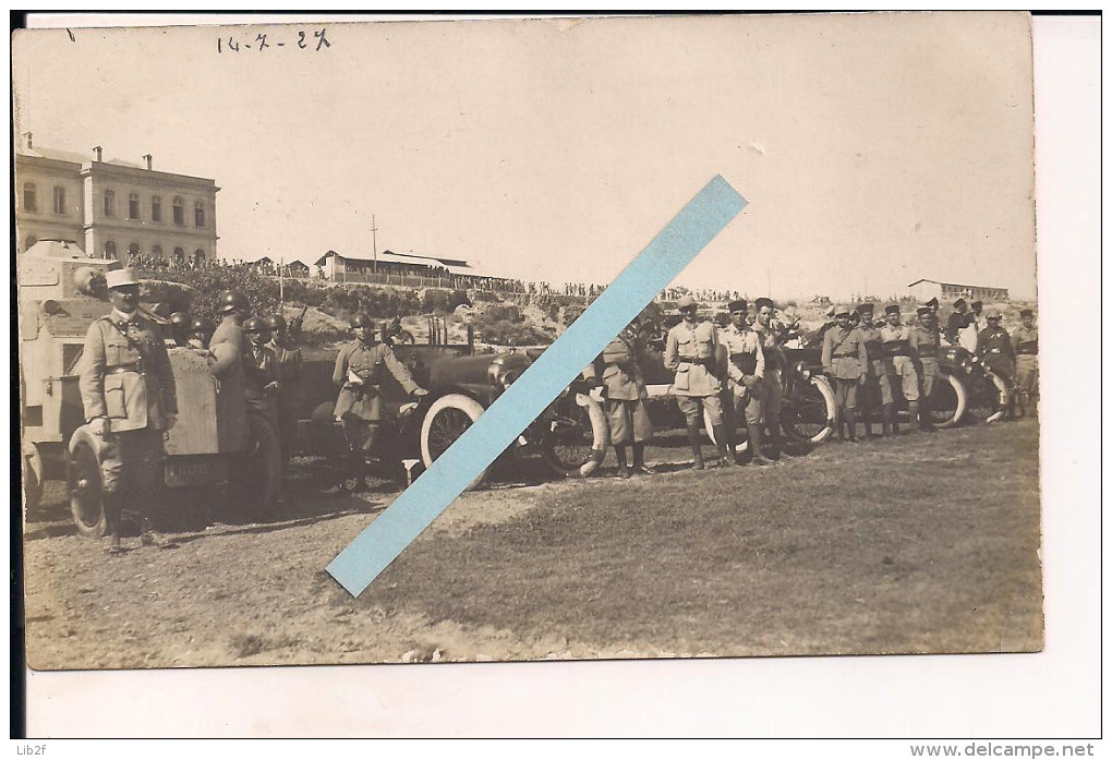 Damas Syrie Levant Défilé Du 14/07/1929 Remise De Décorations Par Le Gal.de La Brosse Automitrailleuses White 11 Vues - Guerre, Militaire