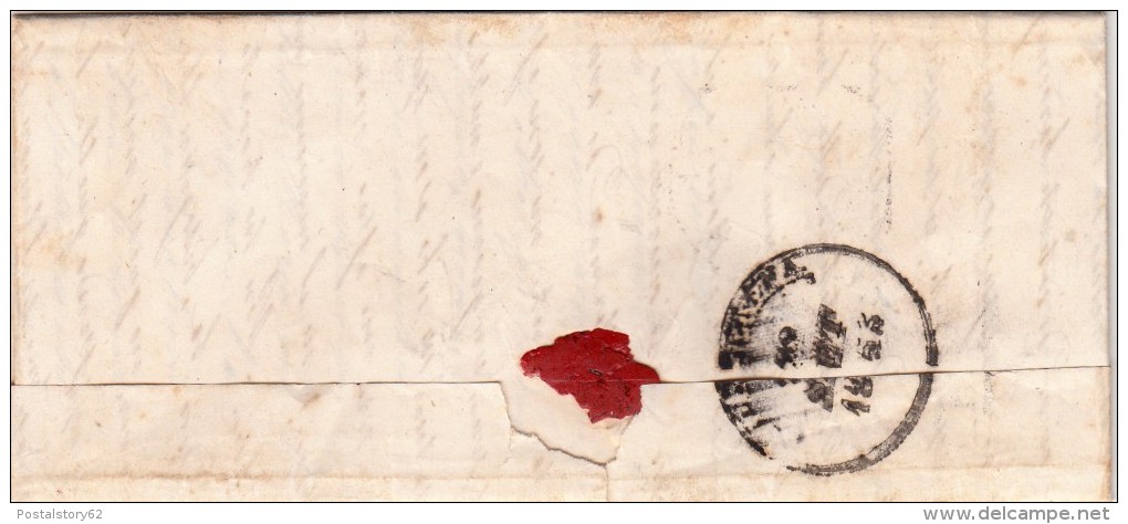 Prefilatelica, Pescia Per Bibbiena, Cover Con Contenuto. 1853 - Toskana