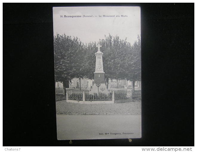 Ap2-n°235 / [80] Somme - Beauquesne,  Le Monument Aux Morts   /  Ciculé 1947 - Beauquesne