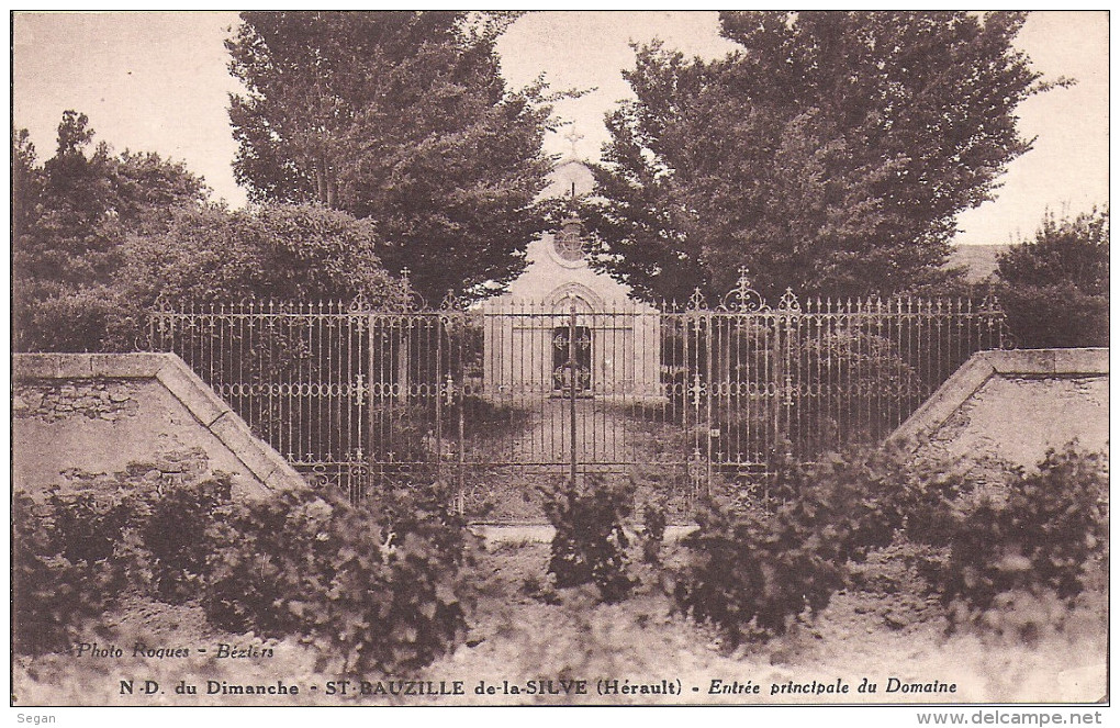 SAINT BAUZILLE DE LA SILVE   ENTREE DU DOMAINE - Autres & Non Classés