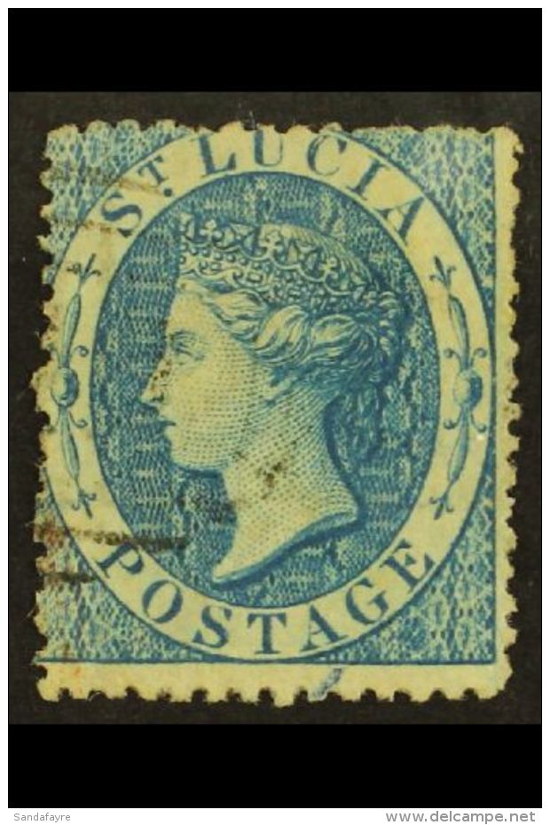 1860 (4d) Blue, Wmk Small Star, SG 2, Used With Neat Light Cancel. For More Images, Please Visit... - St.Lucia (...-1978)