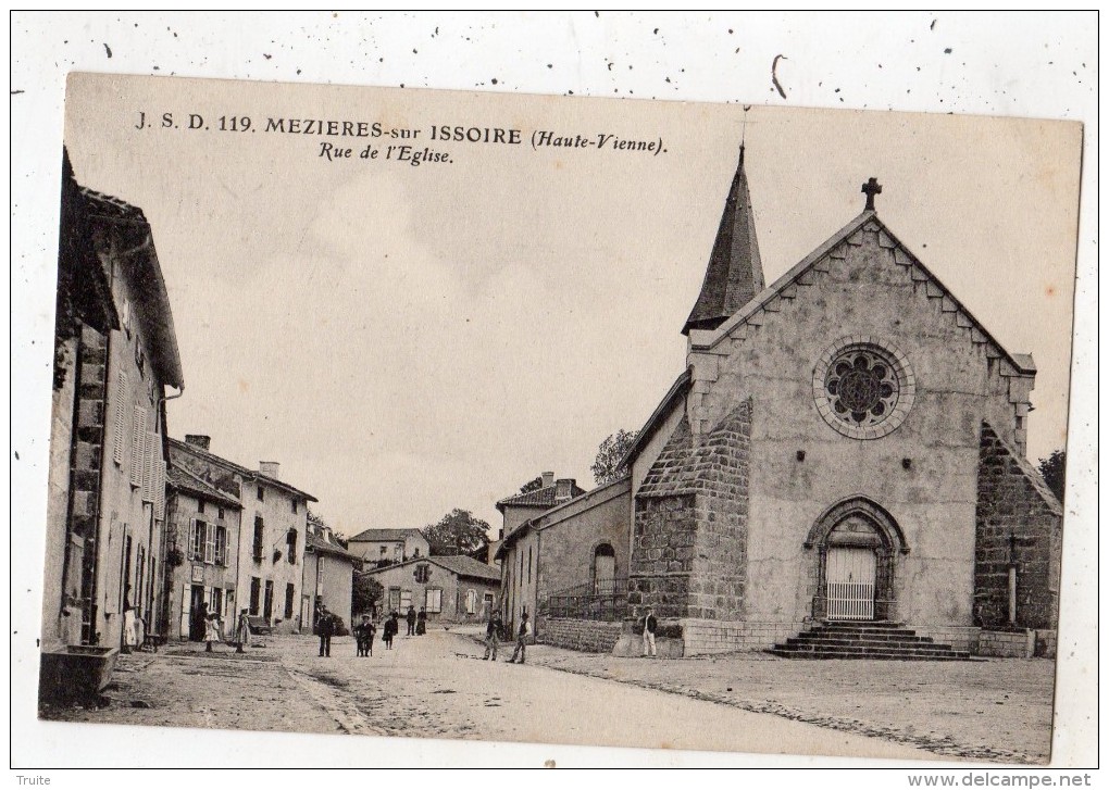 MEZIERES-SUR-ISSOIRE RUE DE L'EGLISE ANIMEE - Meziere Sur Issoire