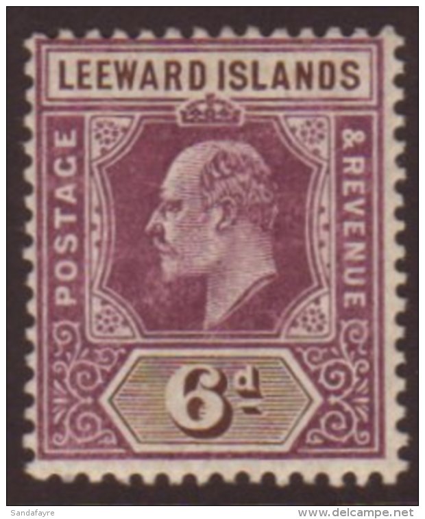 1908 6d Dull Purple &amp; Brown, SG 34, VFM For More Images, Please Visit... - Leeward  Islands