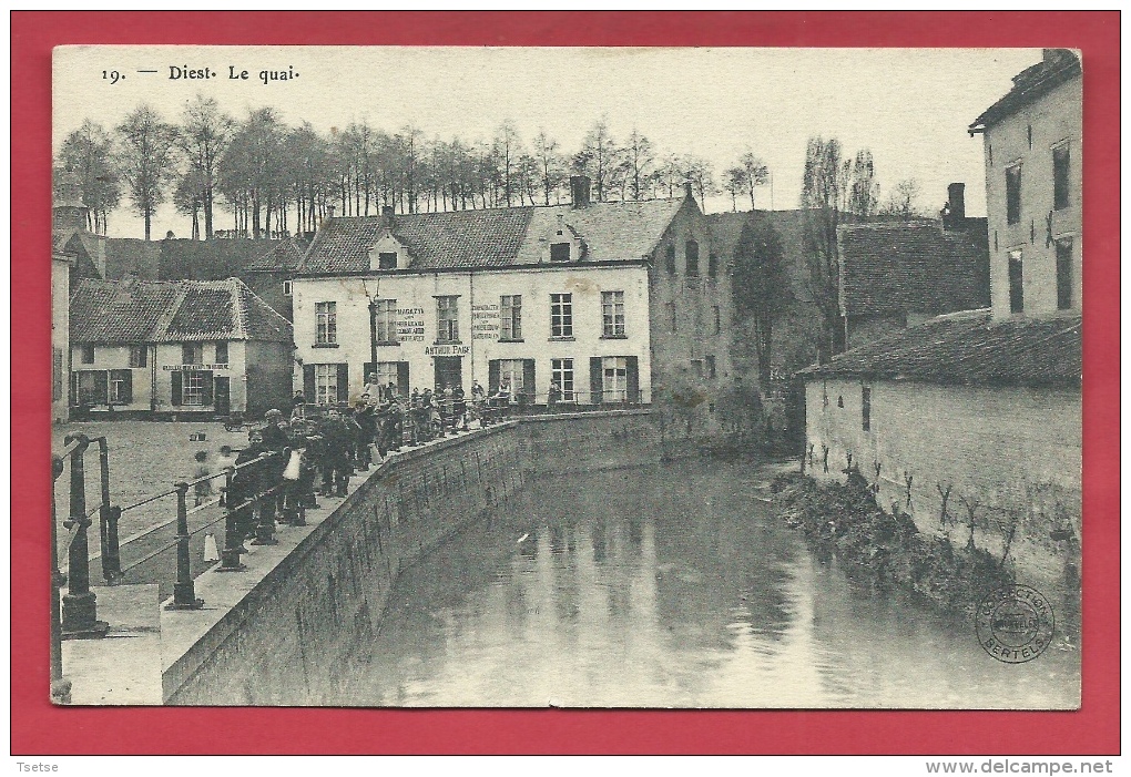 Diest - Le Quai  - Magazyn " Arthur Plage "  - 1914 ( Verso Zien ) - Diest