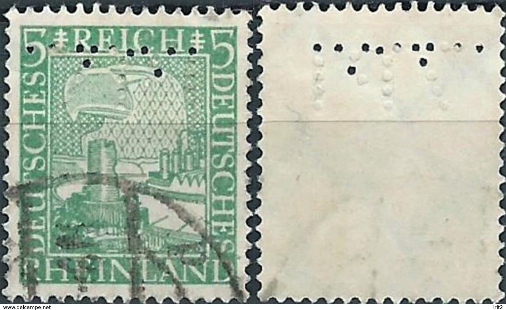 Germany GERMANIA  IMPERO 1925 PERFIN - Andere & Zonder Classificatie