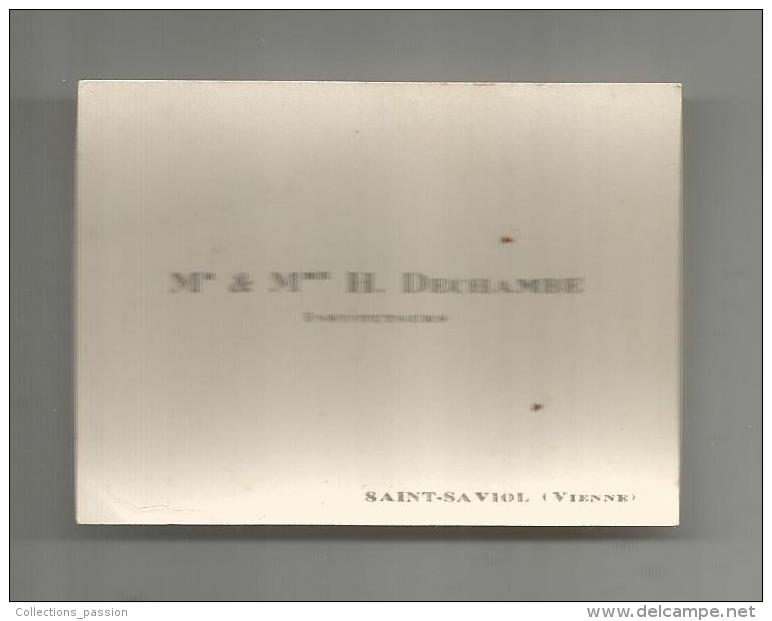 Carte De Visite , SAINT SAVIOL , VIENNE , Instituteurs - Cartes De Visite