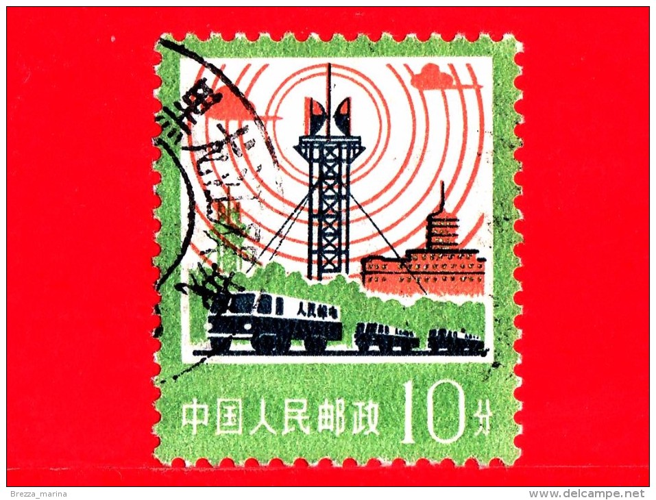 CINA - Usato - 1977 - Trasporti E Comunicazioni Postali - Camion E Antenne - 10 - Used Stamps