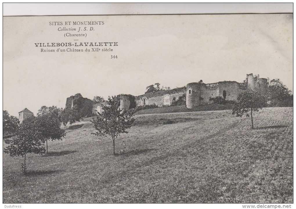 VILLEBOIS LA VALETTE      RUINES D UN CHATEAU - Autres & Non Classés