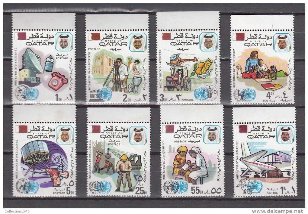 Qatar 1972,8V, Compl.set,United Nations Day,MNH/Postfris(A2448) - Qatar