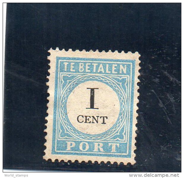 PAYS BAS 1881 * TYPE I° - Postage Due