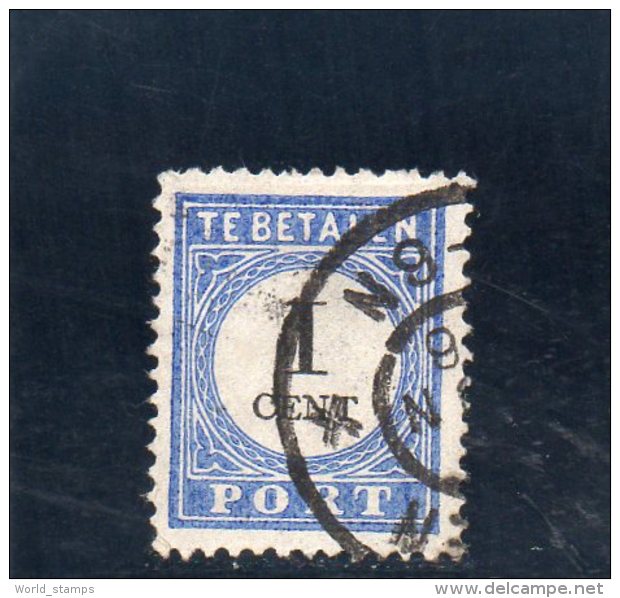 PAYS BAS 1897-1907 O TYPE III° - Impuestos