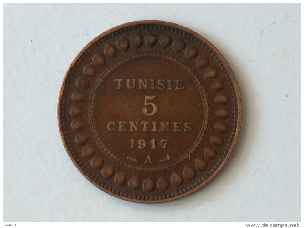 Tunisie 5 Centimes 1917 A 1917A - Tunisie