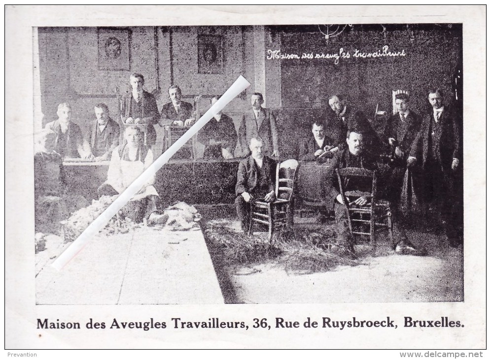 Maison Des Aveugles Travailleurs, 36, Rue De Ruysbroeck, BRUXELLES - Carte Très Animée - European Community