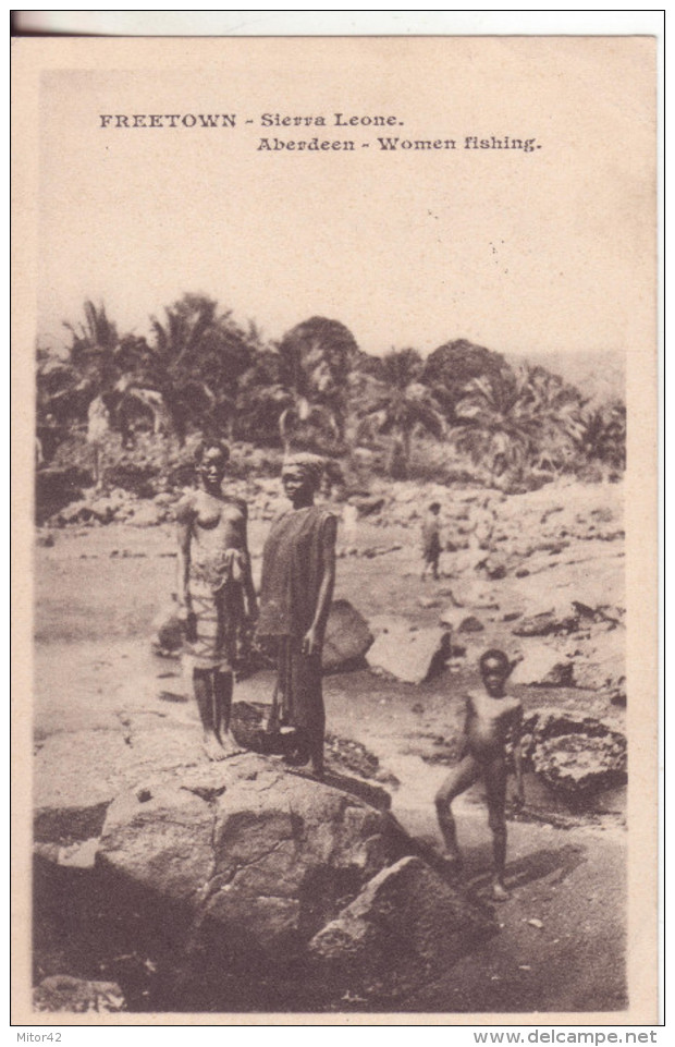 9-Sierra Leone-Donne Pescatrici-Tema:Mestieri-Donnine-Osé-v.1906 X Paris - Sierra Leona