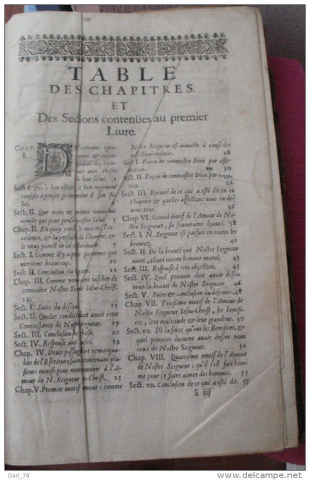 1661 De La Connaissance Et De L'Amour Du Fils De DIEU Notre Seigneur J CHRIST Par JEAN BAPTISTE SAINT JURE - Antes De 18avo Siglo