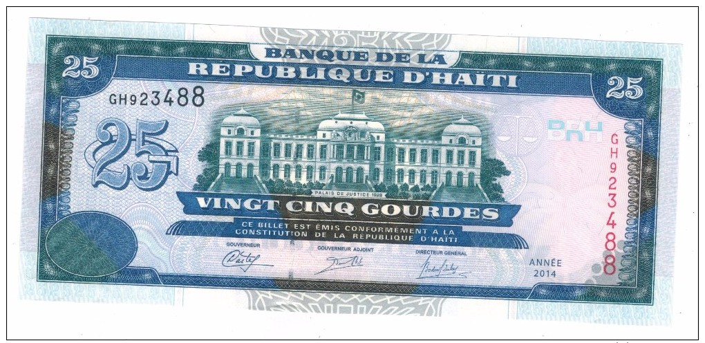 Haiti, 25 Gulden 2014 , UNC. - Haiti