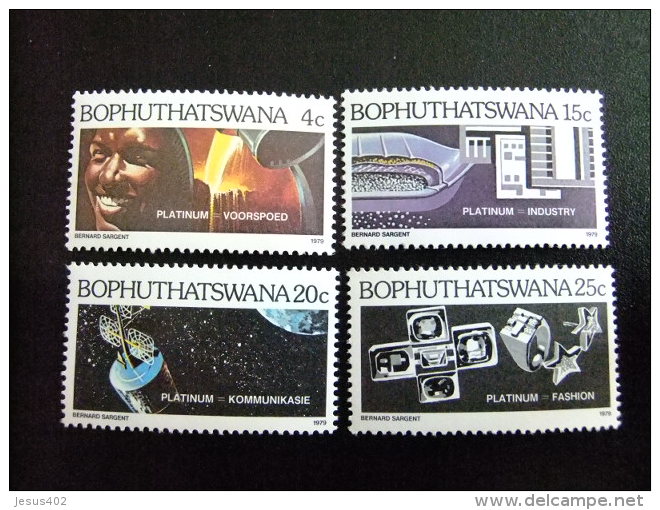 AFRIQUE DU SUD BOPHUTHATSWANA 1979 Exploitation Du Platine Yvert Nº 47 / 50 ** MNH - Bofutatsuana