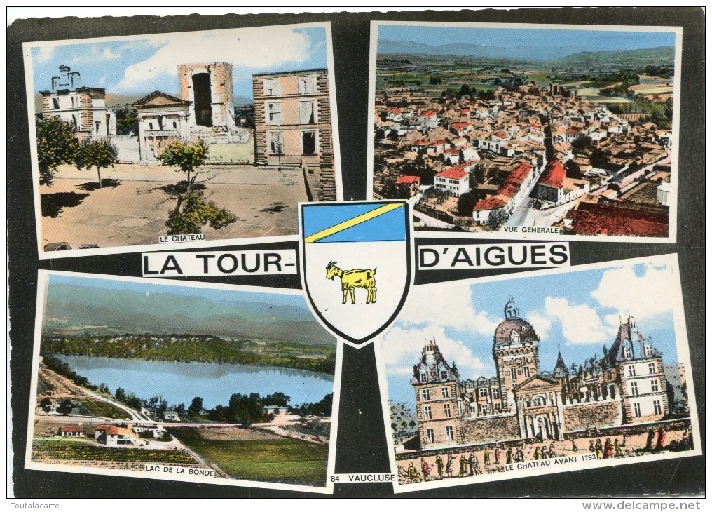 CPSM 84 LA TOUR D AIGUES MULTI VUES  Grand Format 15 X 10,5 - La Tour D'Aigues