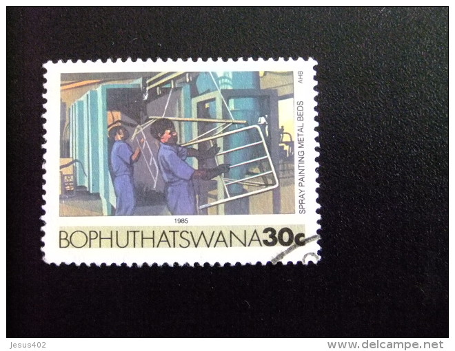 AFRIQUE DU SUD BOPHUTHATSWANA 1985 Peinture De Lits Métalliques Yvert Nº 161 º FU - Bofutatsuana