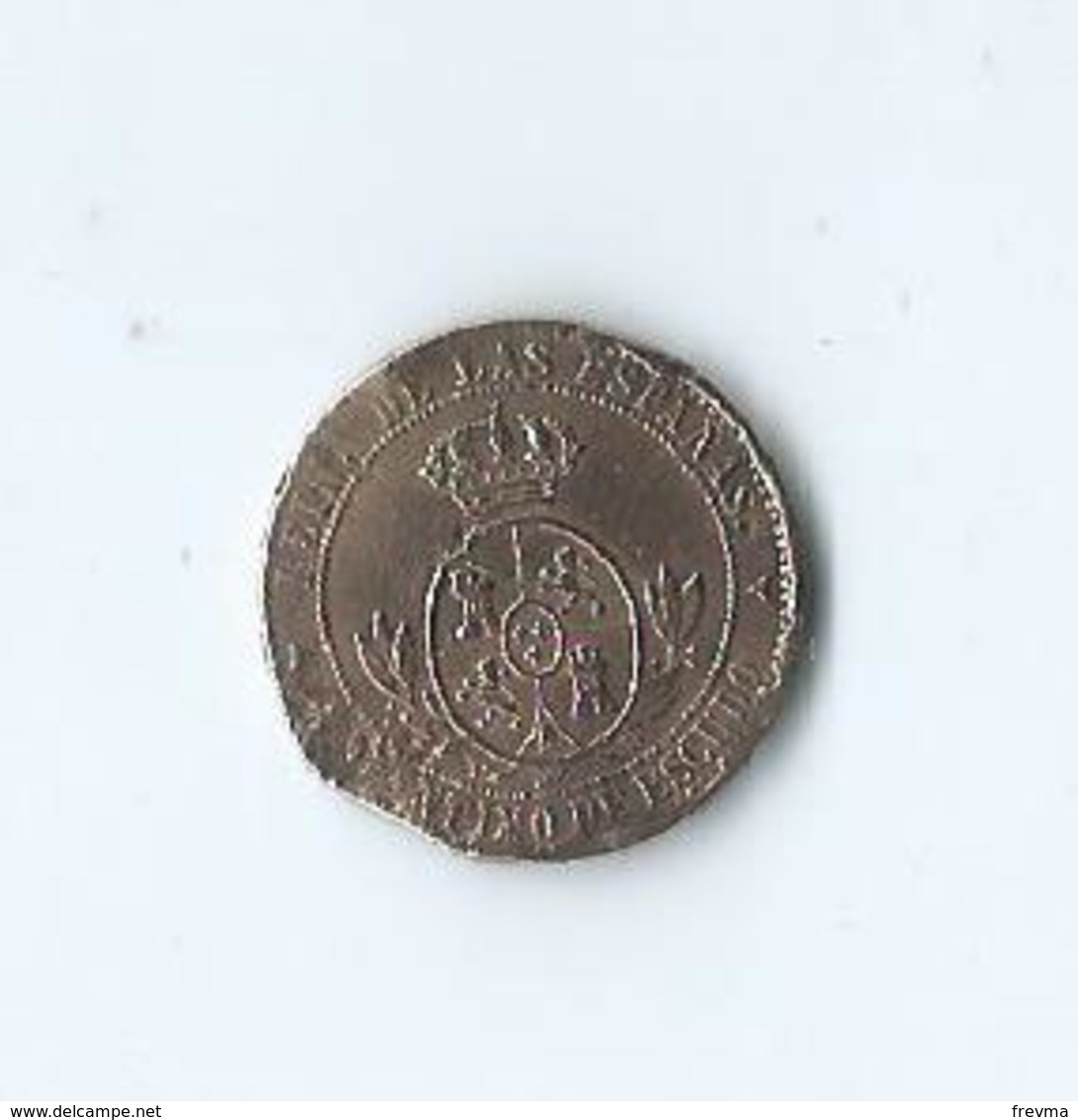 Isabel II POR LA GRATIA DE DIOS Y LA CONST 1868 - Monnaies Provinciales
