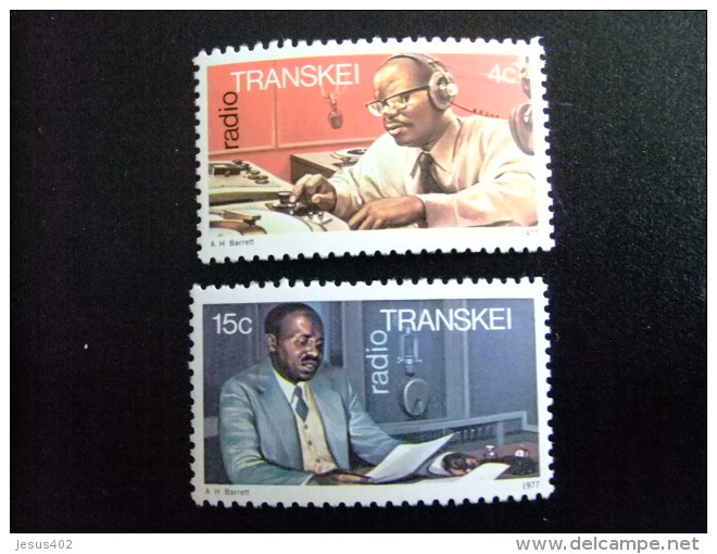 AFRIQUE DU SUD TRANSKEI 1977 1º Anniversaire De Radio Traskei Aniversario De Radio En Transkei Yvert Nº 30 / 32 ** MNH - Transkei