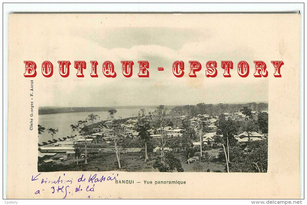 BANGUI - RARE < VUE PANORAMIQUE - OUBANGUI CHARI - DOS SCANNE - Central African Republic