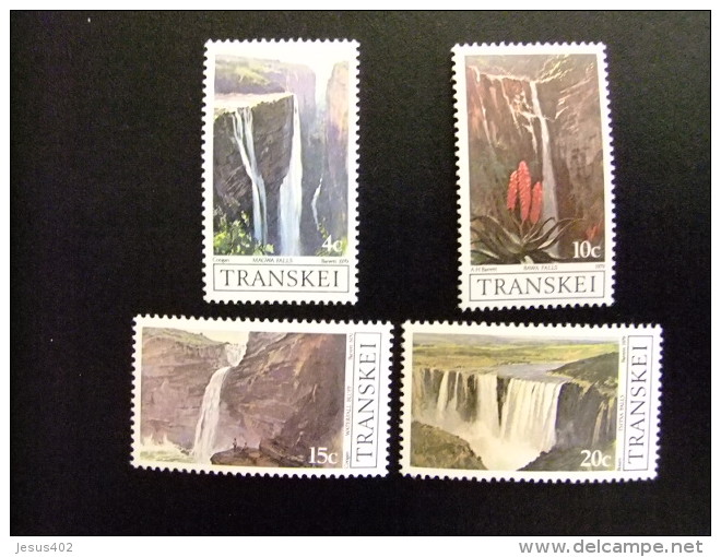 AFRIQUE DU SUD TRANSKEI 1979 Turismo Chutes D'eau Du Transkei Yvert Nº 58 / 61 ** MNH - Transkei